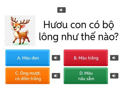 Truyện: Hươu con biết nhận lỗi. 