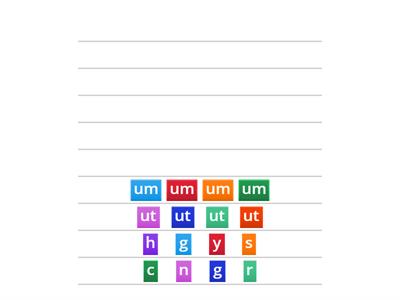 Make -ut and -um Words