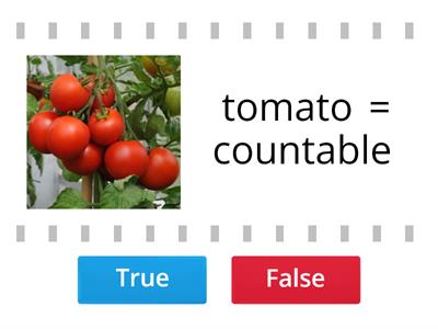 Countable & Uncountable: Food