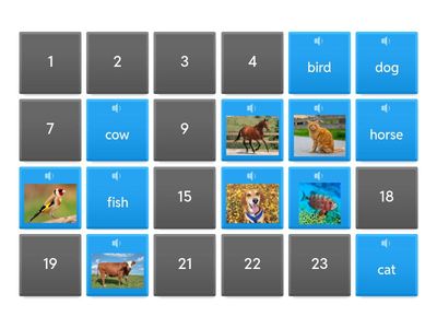 Animals – Memory Game – Basic