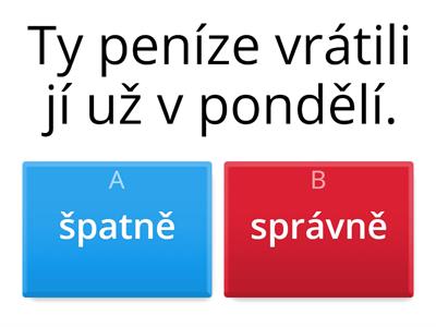 Slovosled - opravte chyby