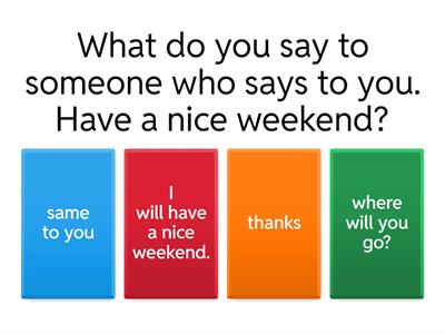   Test 1 CONVERSATION ) 