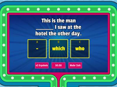 Relative clauses and contact clauses