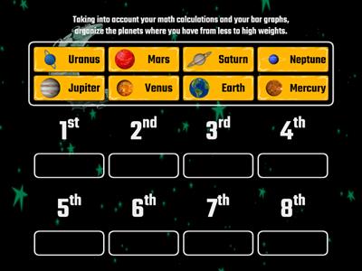 5. Mass and weight in different planets