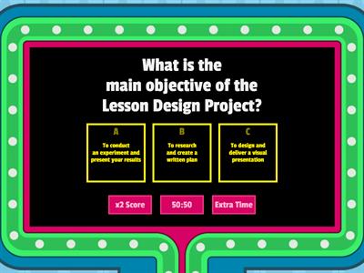 Lesson Design Project Quiz