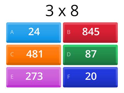  MULTIPLICATION 1 DIGIT BY 1 DIGIT :)