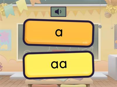 NIG Welke klank hoor je? a-aa o-oo NT2 