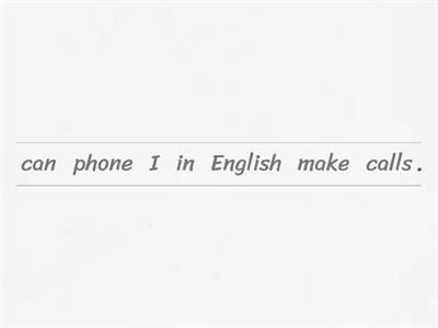  Skills - Can (ESOL 2)