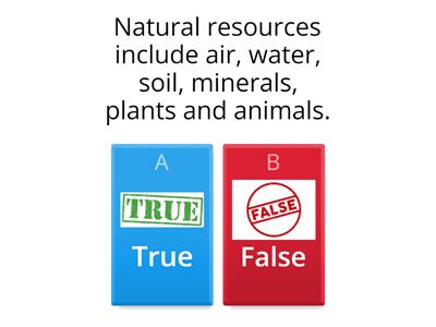 Natural Resources Grade 4