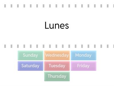 Days of the Week in Spanish