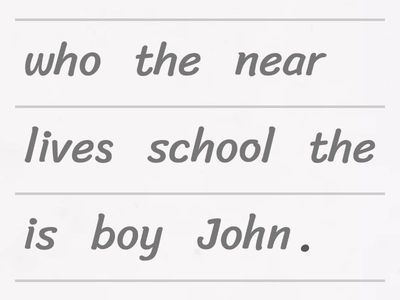 Defining Relative Clauses for people