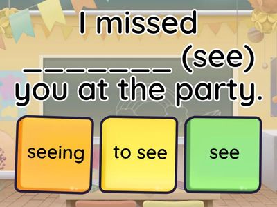  infinitive or gerund 