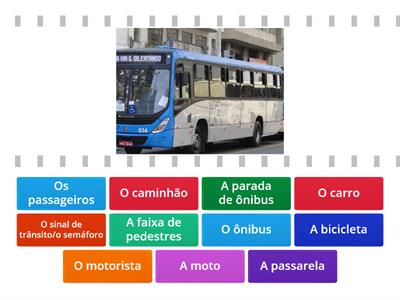 Revisando vocabulário sobre os meios de transporte