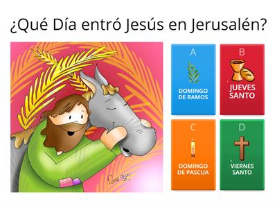 Cuestionario Días de Semana Santa