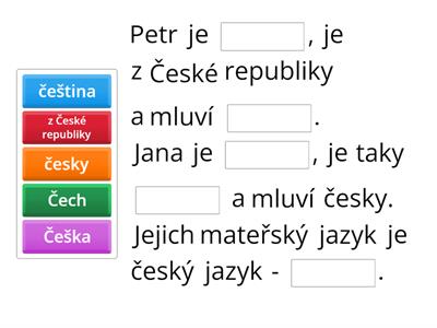 země, národnosti, jazyky A2+