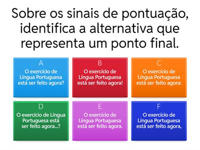 Língua portuguesa, actividade para o final de semana e preparação para a prova
