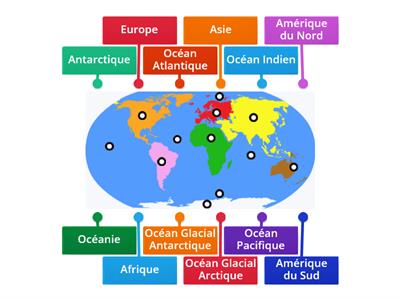 5A-Géographie-exercice entraînement 1 - Continents et Océans 