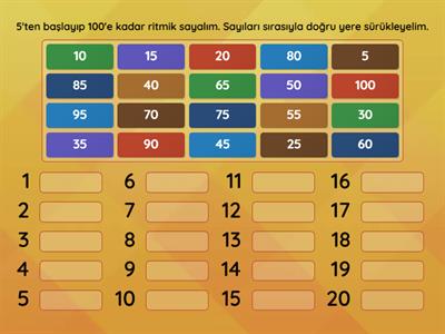 BEŞER RİTMİK SAYMA