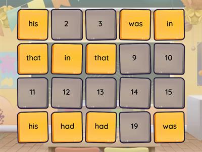 Dolch 1 Matching Pairs B