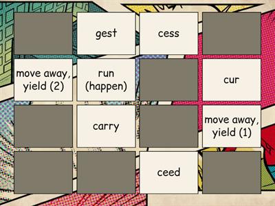 Concentration game Ezekiel 10.3 roots 