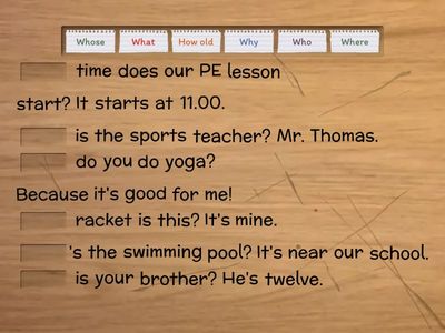 Question words Unit 2.2 Life Vision A1/A2