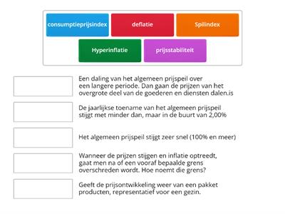 Herhaling vorige les