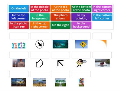 Useful expressions for describing photos