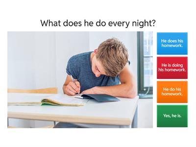 Present Continuous - Present questions