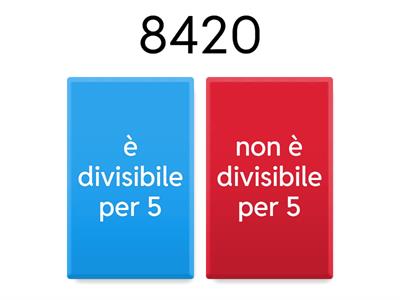 Divisibilità per 5