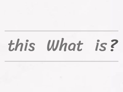What's this? / This is... (Build the sentence.) Maarif Ingilizce 2. sınıf Tema 2