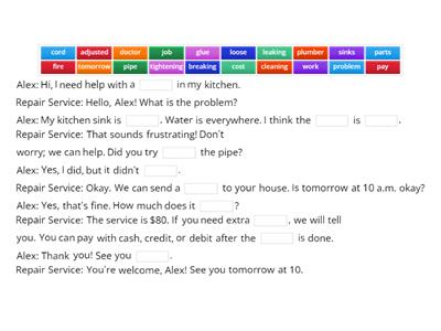 Calling for Help with a Leaking Sink