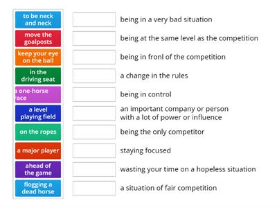 Market leader Intermediate Unit 11 Sport Idioms