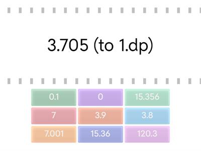  rounding to decimal places matchup