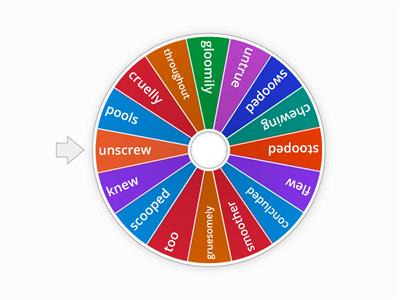 /oo/ oo ue u_e ew ou u