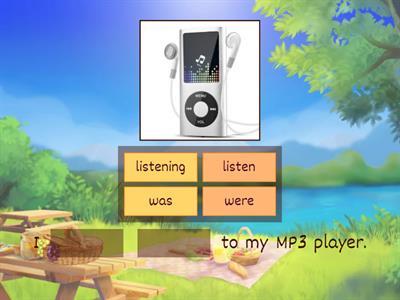 with past continuous