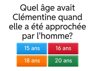 Compréhension de Lecture: L'Histoire de Clémentine