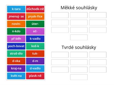 Tvrdé a měkké souhlásky