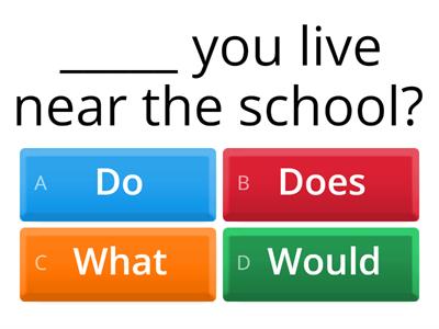 Do, does, what, or would? 🤔