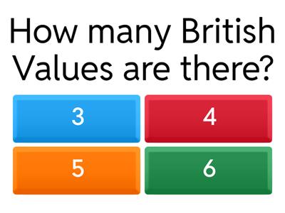 E1 British Values, Prevent and Safeguarding Quiz