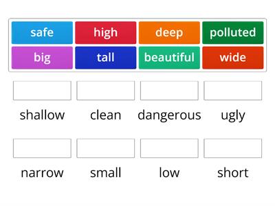 F&F 3 unit 9 Antonyms