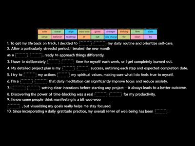 1 — you vs planning