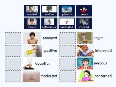 ExamBooster B2. adjectives (feelings) Listening Part 1