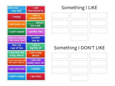 Expressions to show preference