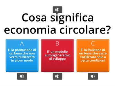 Verifica di apprendimento sull'economia circolare