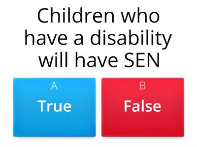 Special Education Needs Quiz