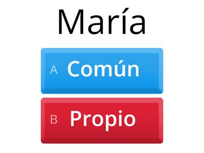 Nombres Propios y Comunes