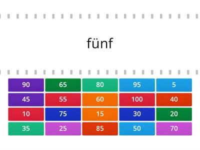  Zahlen 1-100 