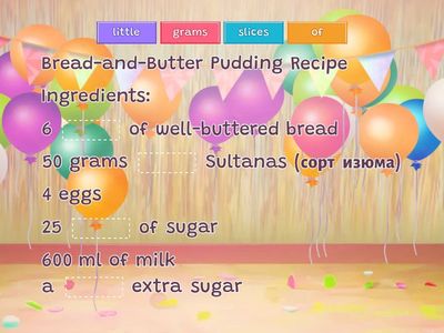 Ulyana cooks bread-and-butter pudding