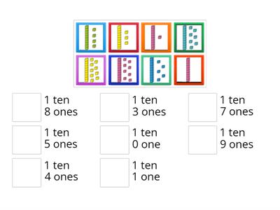 Match up Tens and Ones