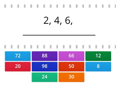 Skip counting by 2s bibb